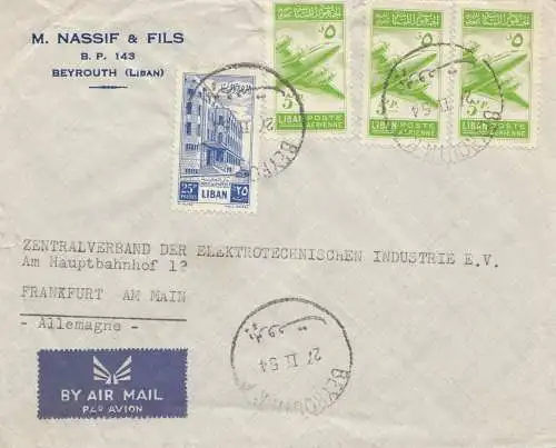 Libanon: 1954: Beyrouth to Frankfurt - Elektrotechnik