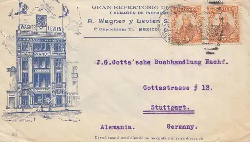 Mexico 1913: Capuchinas to Stuttgart, Gramophone, Maestrofono, Pianos, Music