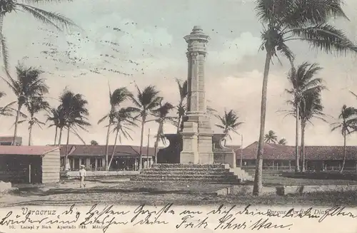 Mexico 1911: post card Veracruz to Leipzig