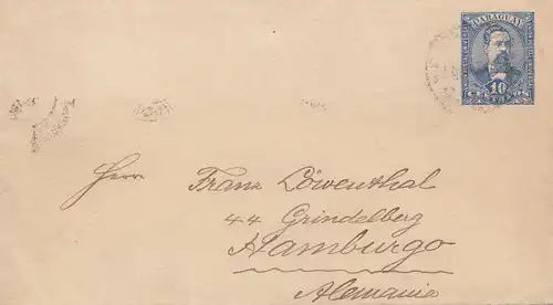 Paraguay 1896 letter U4 to Hamburg