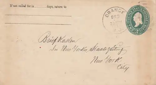 USA 1894: Orange /NJ to New York City