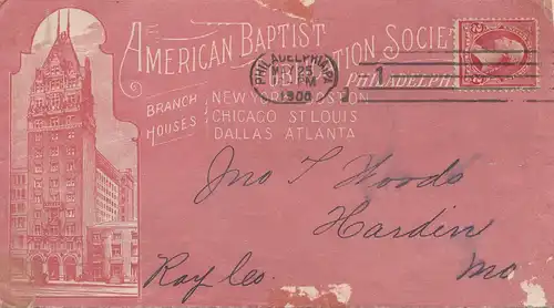 États-Unis 1900: Philadelphie, American Baptist to Harden