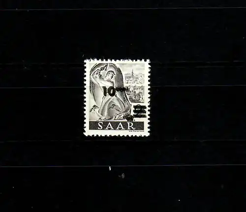 Sarre 1947: MiNr. 226 II DD, post-fraîchissement, **, BPP Signature