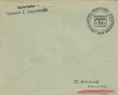 Affaire postale Kuvert 1938: Bureau de vente de Munich - Novembre 19 38