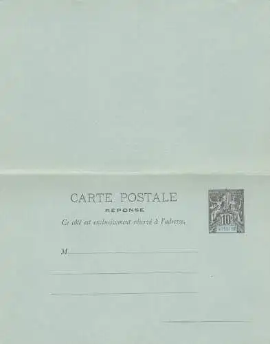 2x carte postale, 1x with answer card, Nossi-Bé