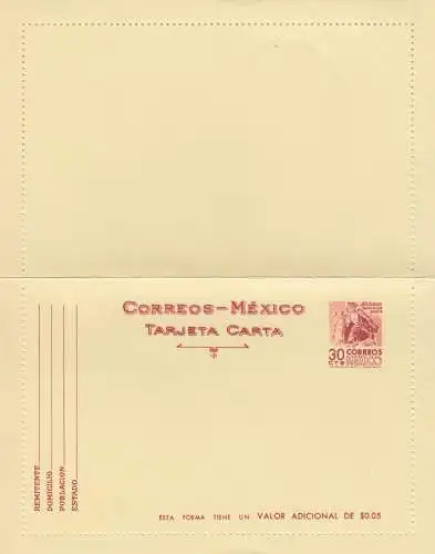 4x cartes postales mexicaines, unused