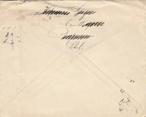 1912: letter Valparaiso/Maritima to Leipzig