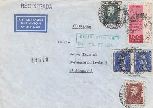 1964: air mail to Stuttgart. .