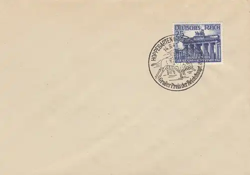 Certificat spécial de timbre blanc 1941: jardin de Hopfegarten: Grand prix de la ville de Reichshaup