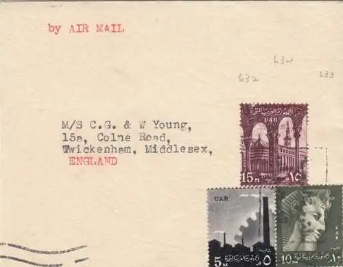 5x covers 1930/50 from Cairo to England