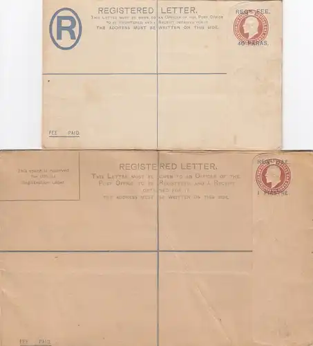 Letter, unused, Piastre, Paras