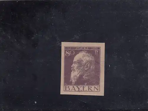 Bayern MiNr. 855I U, post-fraîchissement, **, signature