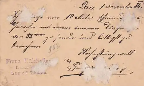 Affaire complète LAA après Vienne 1884, lacunes