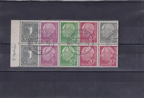 H-Bl. n° 8 Y I, cacheté Michel 700 Euro, timbre Bayreuth 6.2.61