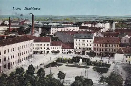 post-card Brno - Mendelplatz