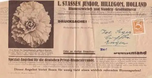 Bande de journaux Innsbruk, Bloodswiebel/Stauden 1923