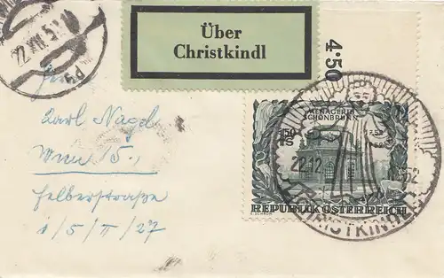 1952: Christkindl - Österreich auf kleinem Brief