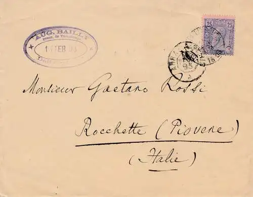 Belgien: 1895 nach Italien