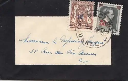 Belgique: 1942: Lettre de deuil