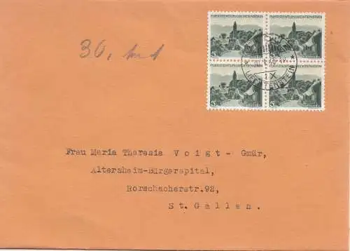 Liechtenstein: 1945: Vaduz vers Saint-Gall