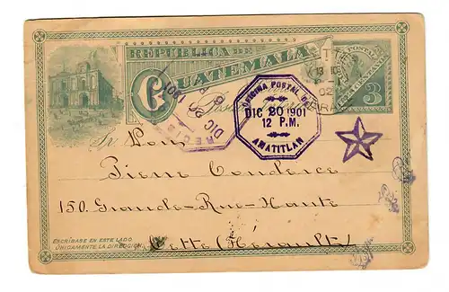 Post card 1901 to Gette.