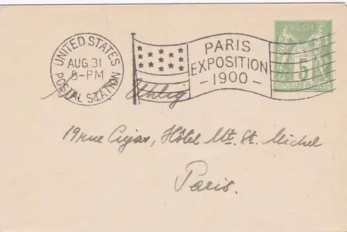 1900: Paris Exposition - United States Postal Station