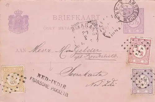 1893: Amsterdam /Netherlands Indie  post card