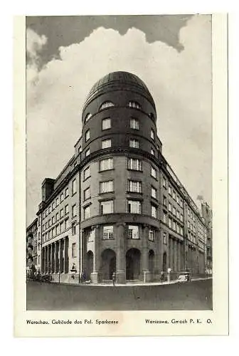 GG: AK Varsovie: Bâtiment de la Caisse d'épargne polonaise, inutilisé environ 1941/42