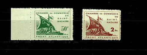 France: Front Atlantique, Saint Nazaire, Chambre de Commerce, sans caoutchouc