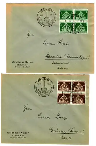 DR: Min. 617-620, 4e bloc FDC avec cachet spécial Berlin