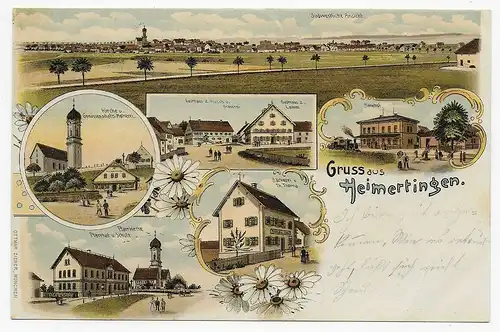 Ansichtskarte Gruss aus Heimertingen, 1903 nach Unterjoch