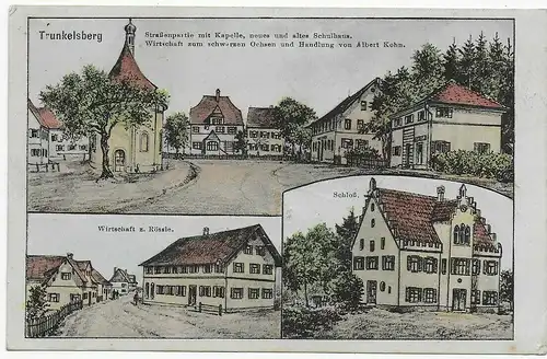 Ansichtskarte Trunkelsberg, 1919 nach Ulm