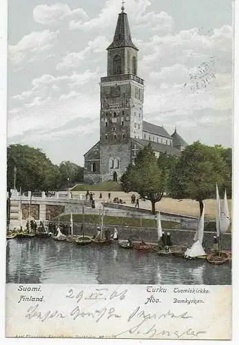 Carte de vue Turku après Erlangen, 1908