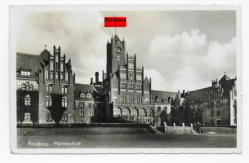 Fotokarte Flensburg Marineschule 1941 nach Kempten