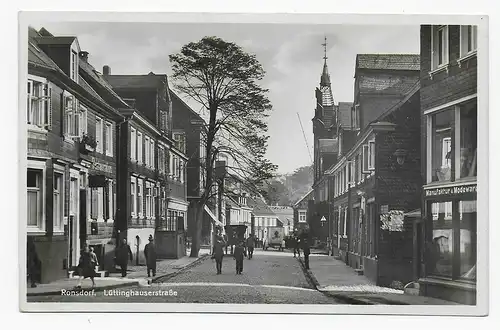 Ansichtskarte Ronsdorf, Bahnpoststempel 1937