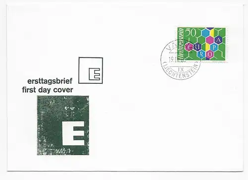 FDC Liechtenstein 1960