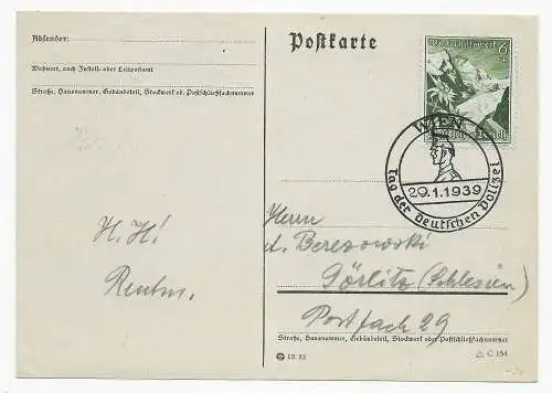 Wien 1939 Tag der Deutschen Polizei, nach  Görlitz