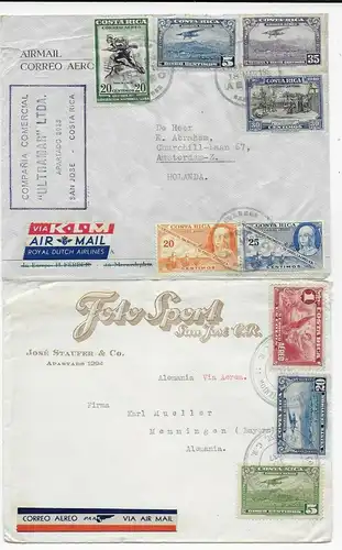 3x Briefe 1937/1950 to Amsterdam or Memmingen