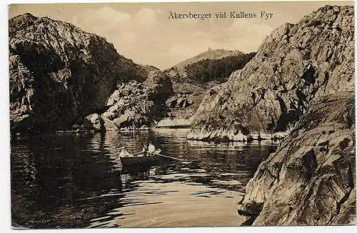 Carte de vue Hälsnig fran Kullen 1910 to Berlin