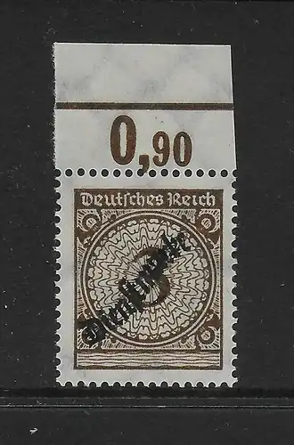 DR Dienstmarke MiNr. 99 PbOR, postfrisch, **, Signatur