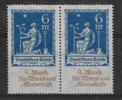 waagrechtes Paar, MiNr. 233 I, postfrisch, **