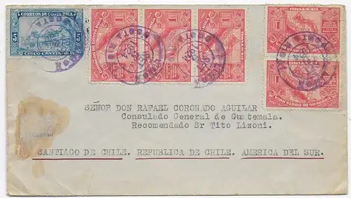 Brief von 1924 nach Santiago de Chile