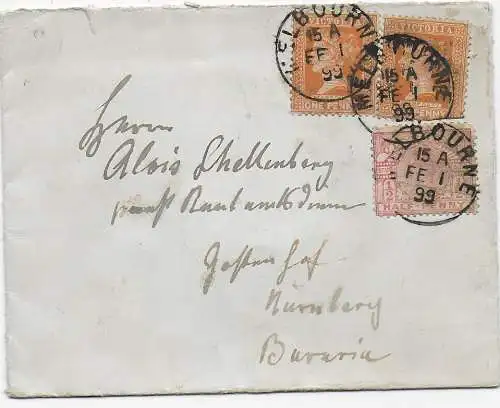 Melbourne 1899, Brief nach Nürnberg