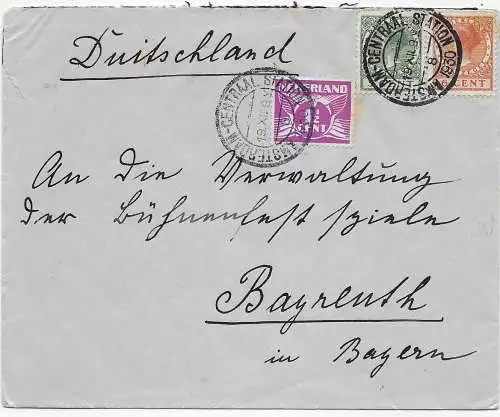 Brief aus Amsterdam 1930 nach Bayreuth