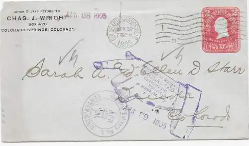 Colorado Springs, 1905 Unclaimed- hand Denver