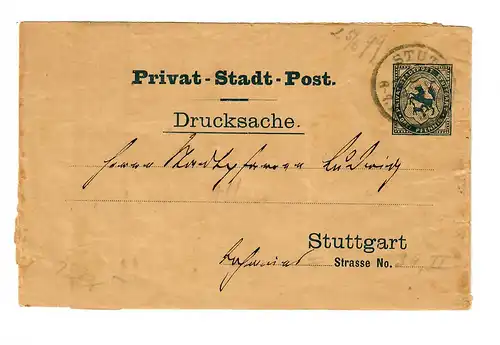 Stadtpost Stuttgart 1899, Streifband