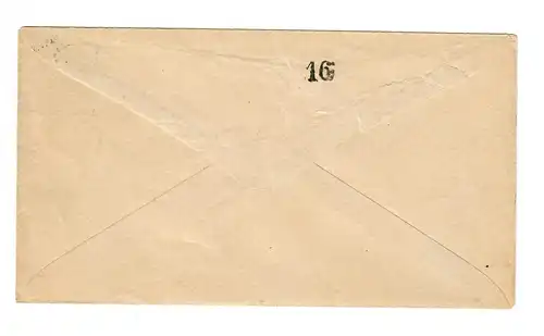 Stadtpost Stuttgart 1886, Ganzsachen Umschlag