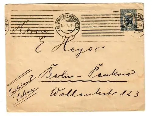 Lettre de Helsingfors à Berlin, 1920