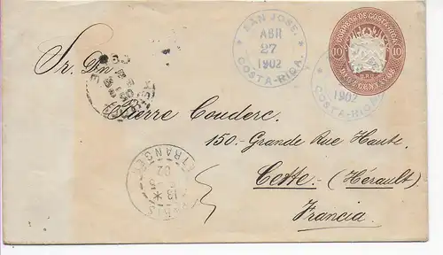 San Jose 1902 to Sète Hérault/France, 19 02