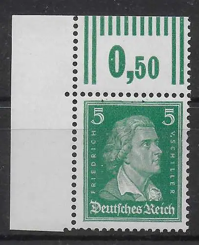 DR: Mi Nr. 387, coin E1, frais, **